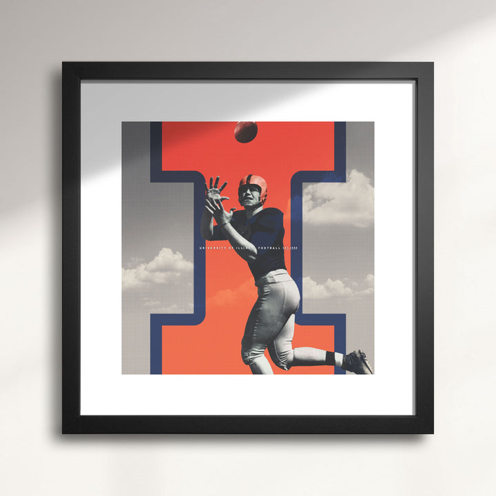 Illinois Fighting Illini wall art print