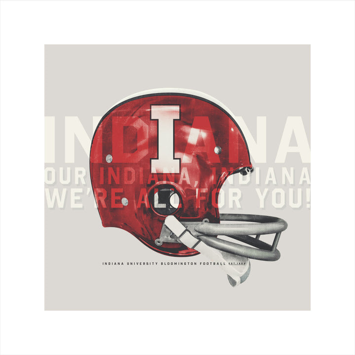 Indiana Hoosiers Cream & Crimson wall art