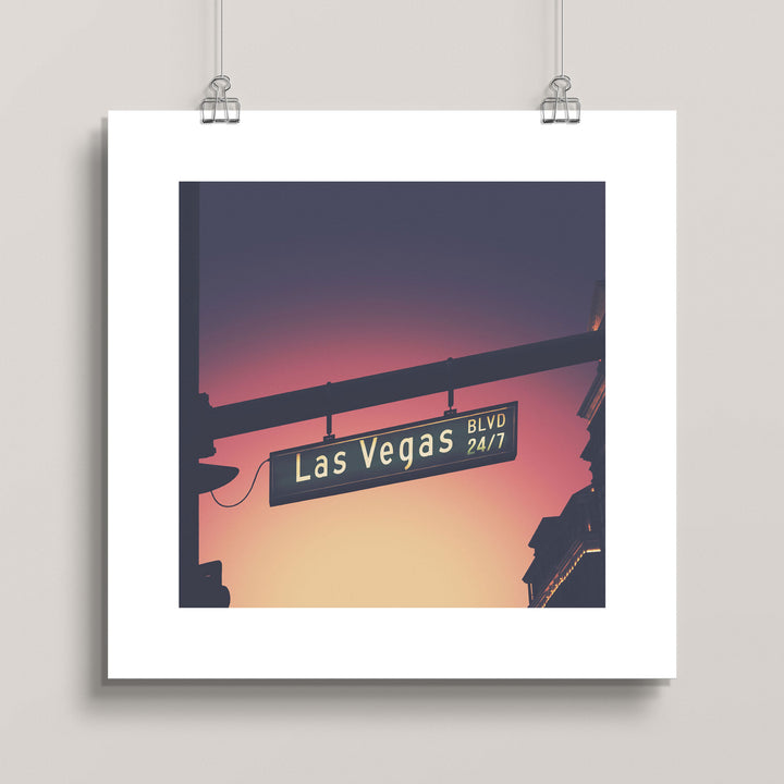 Las Vegas—24/7 Baby wall art print