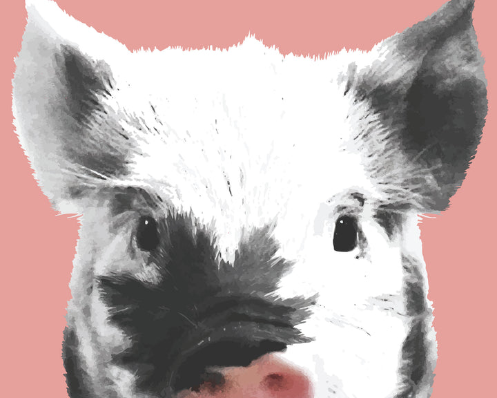 'Maple Bacon' Piglet wall art