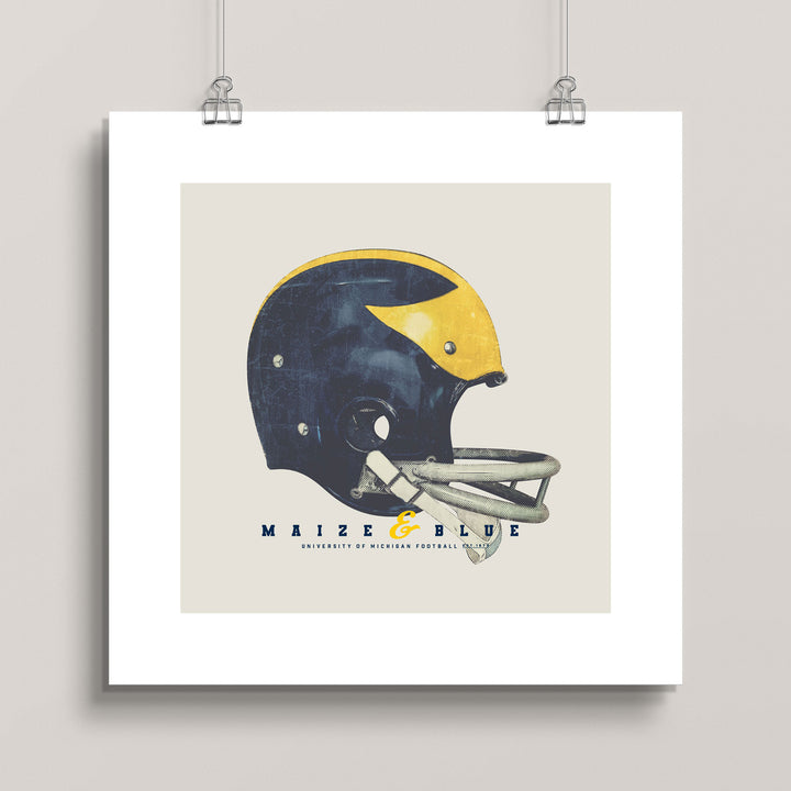 Michigan Wolverines: Winged Legacy wall art print