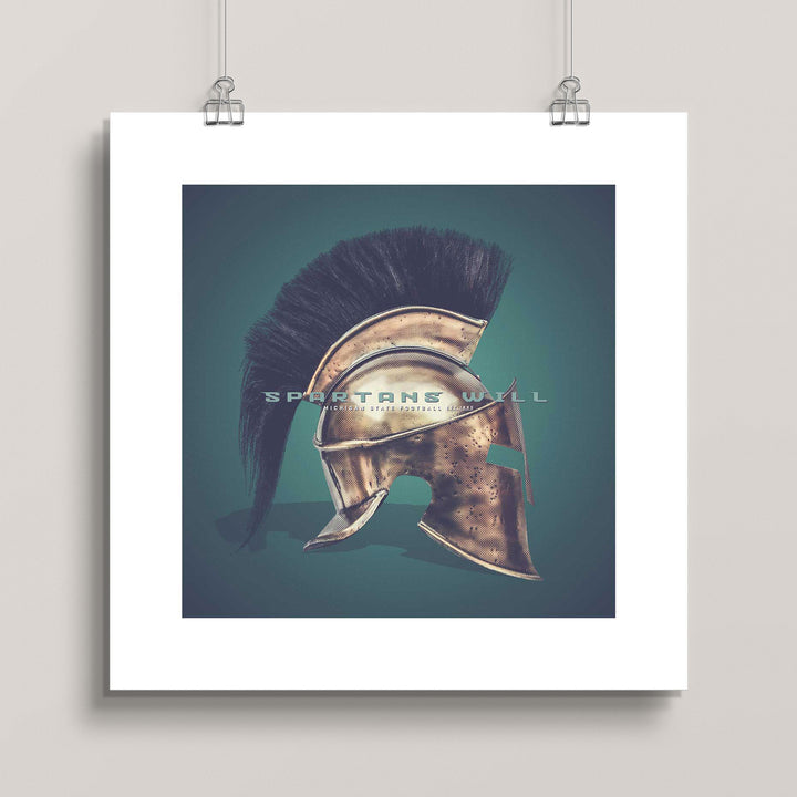 Michigan State: Spartans Will wall art print