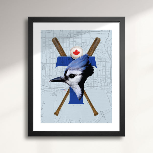 Toronto Blue Jays-Inspired Baseball art print