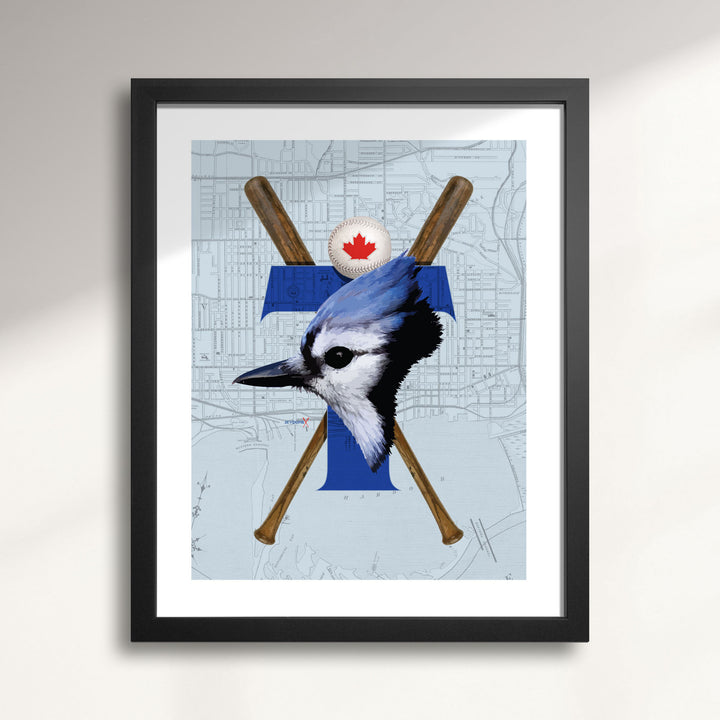 Toronto Blue Jays-Inspired Baseball art print