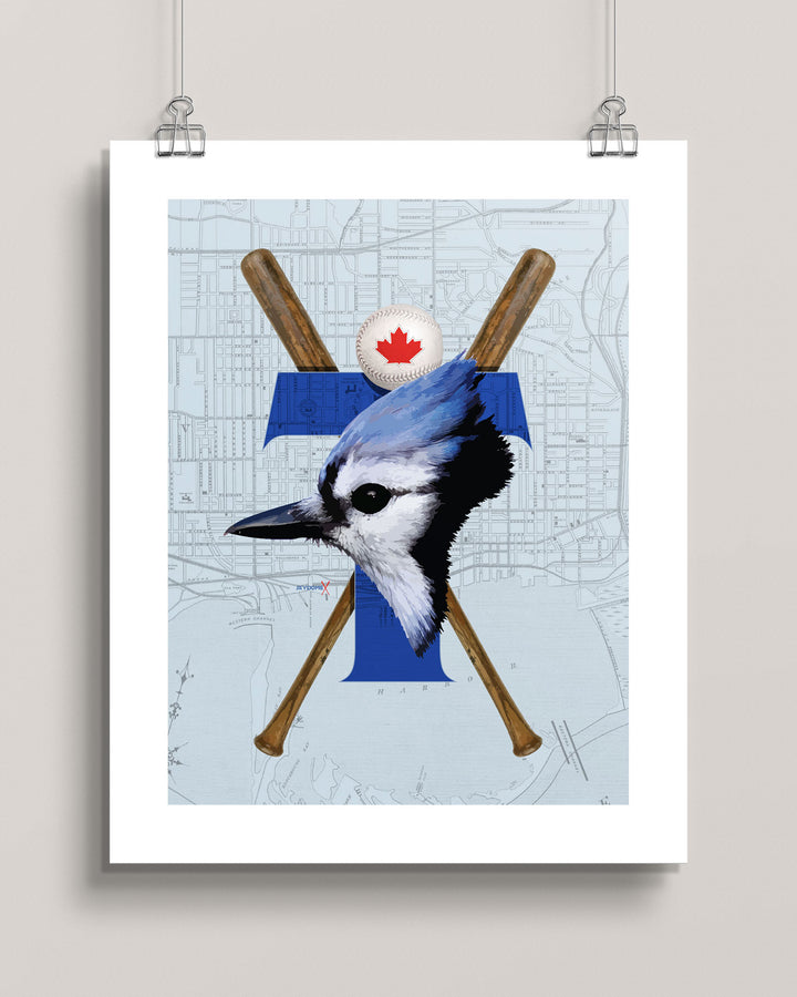 Toronto Blue Jays-Inspired Baseball art print