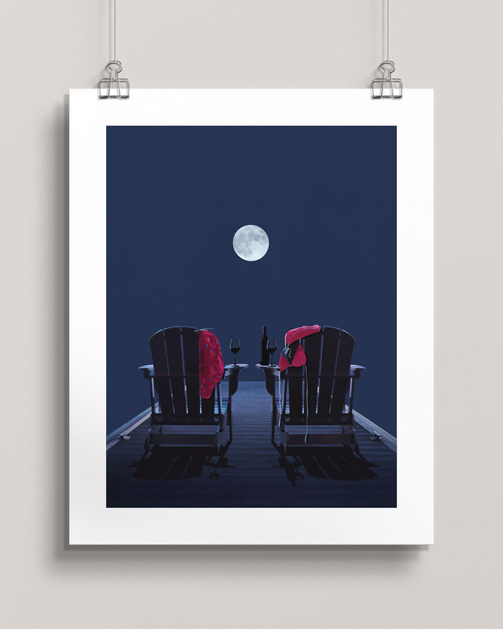 Moonlit Dip wall art