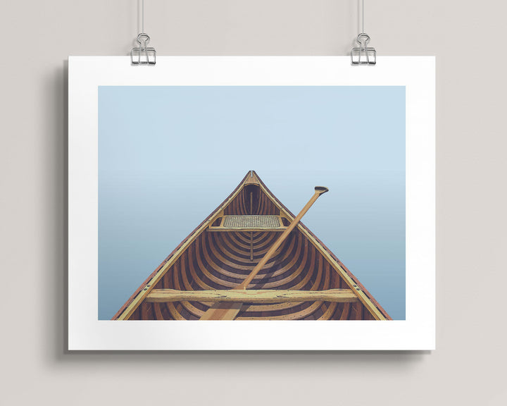 Morning Paddle Cedar Strip Canoe wall art