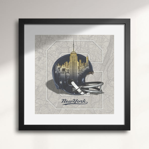 New York Giants Vintage Football wall art print