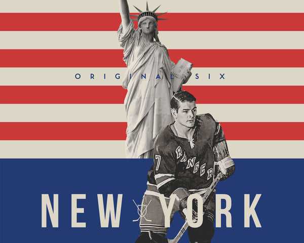 New York Rangers Original Six Hockey wall art