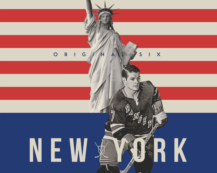 New York Rangers Original Six Hockey wall art