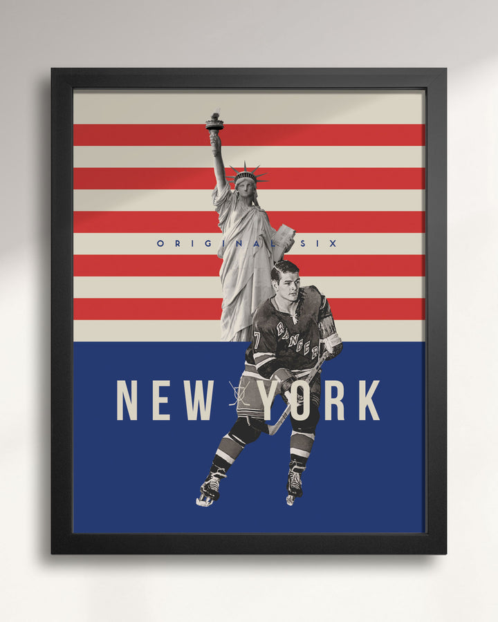 New York Rangers Original Six Hockey wall art