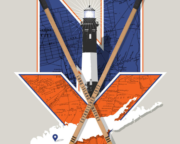 New York Islanders Vintage Hockey wall art