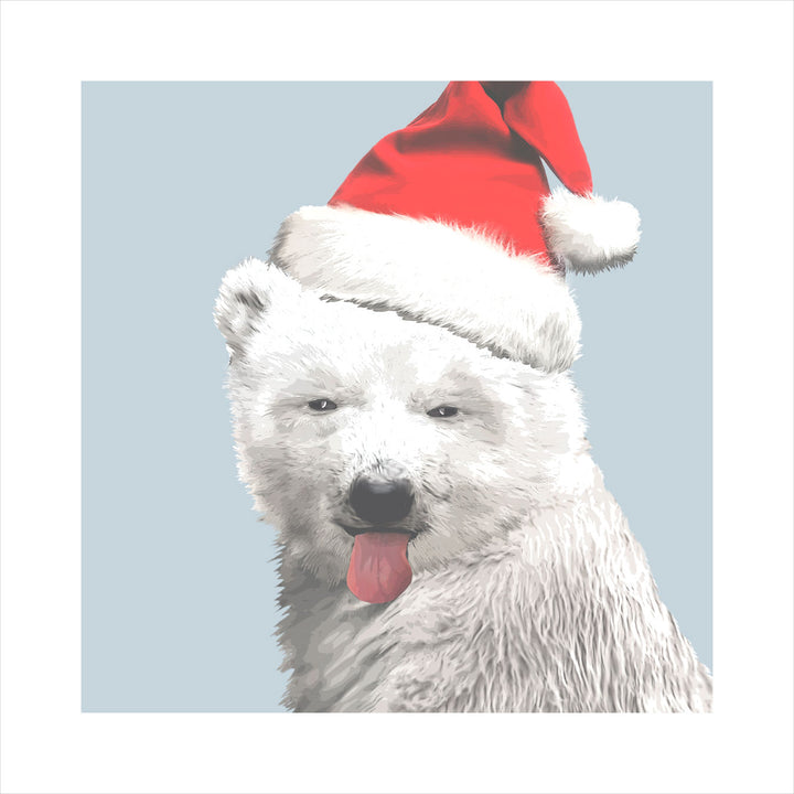 North Pole-r Bear Art Print