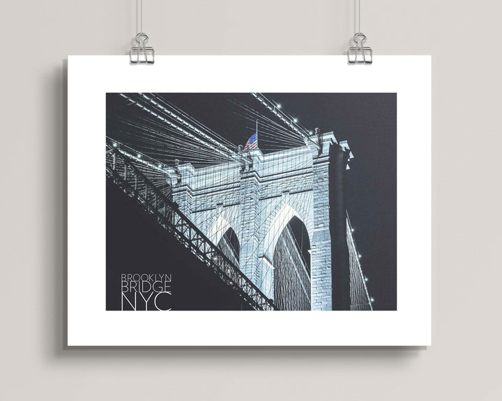 Brooklyn Bridge (Nightfall) art print