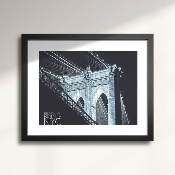 Brooklyn Bridge (Nightfall) art print