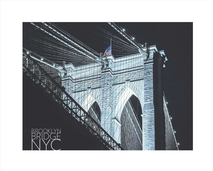Brooklyn Bridge (Nightfall) art print