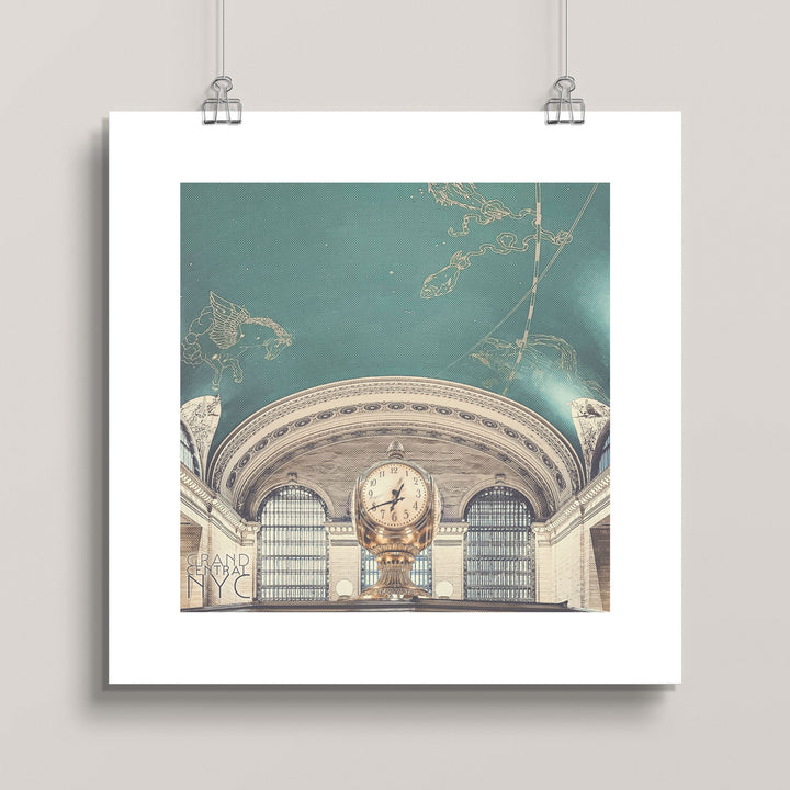 Grand Central Station—The Iconic Zodiac Ceiling art print