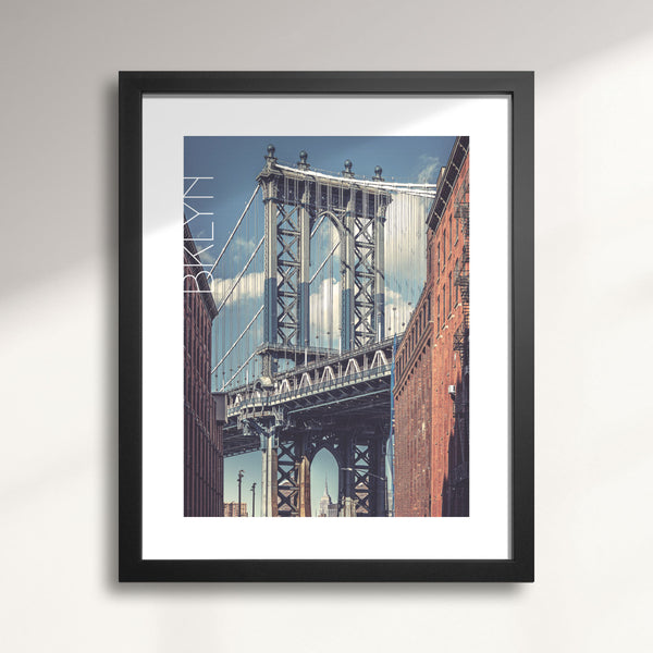 The Manhattan Bridge (DUMBO Brooklyn) art print