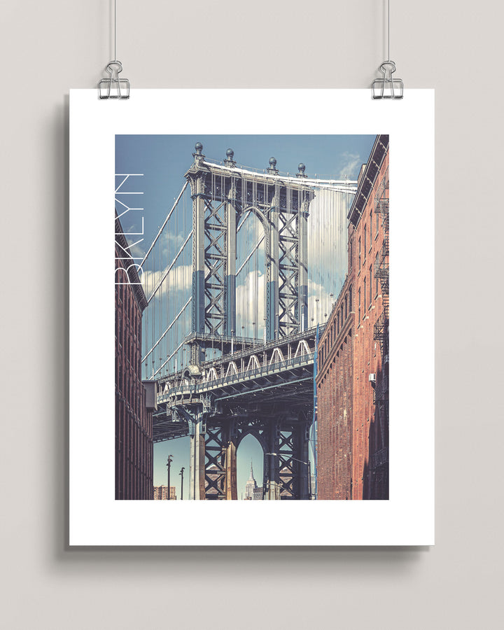 The Manhattan Bridge (DUMBO Brooklyn) art print
