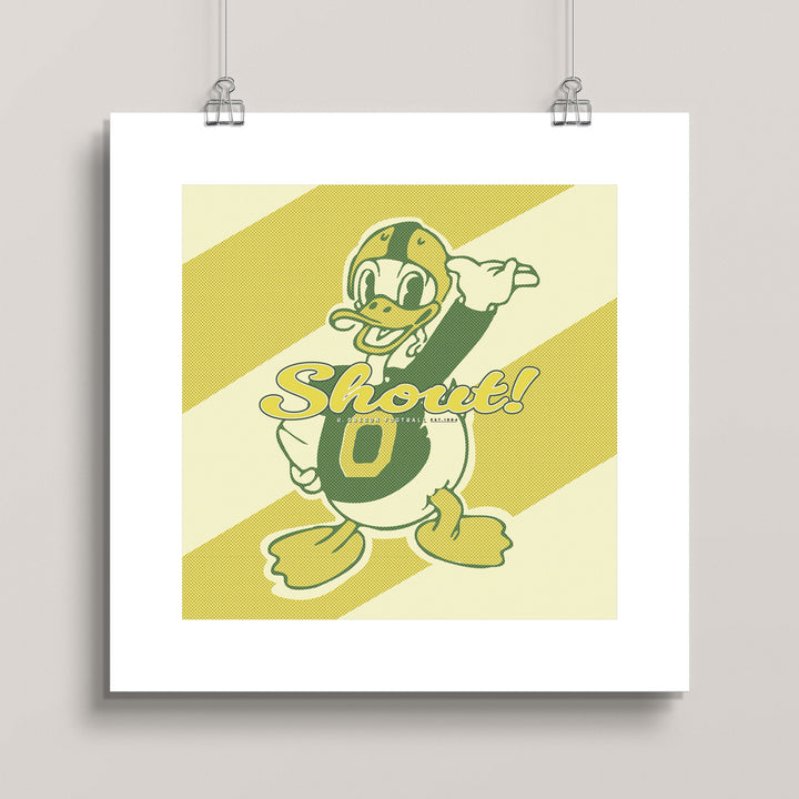 Oregon Ducks Shout!wall art print