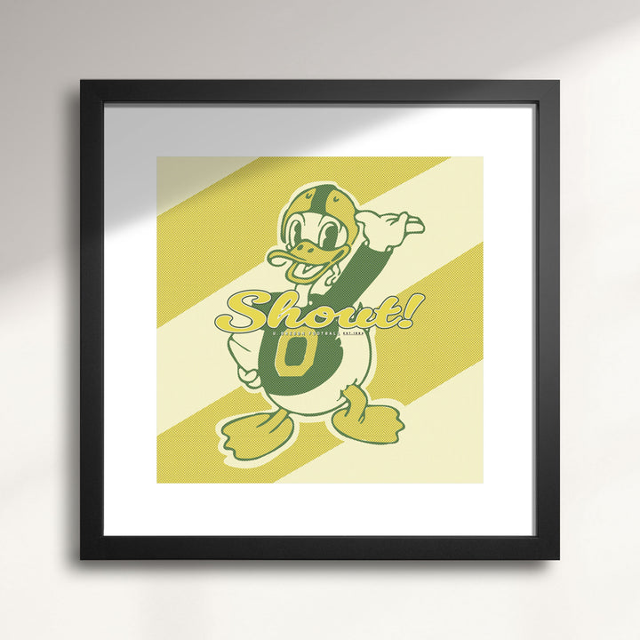 Oregon Ducks Shout!wall art print