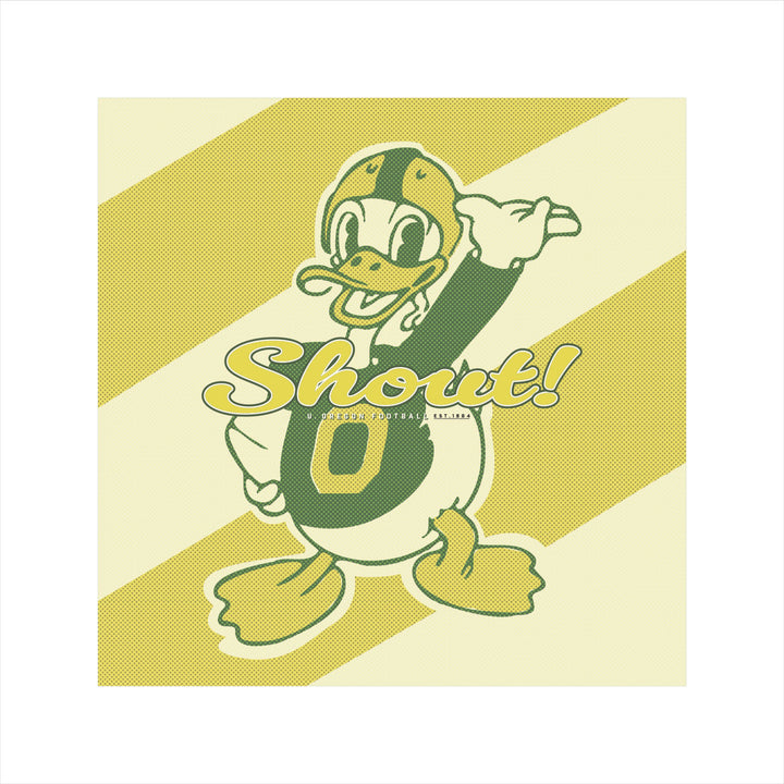 Oregon Duck Shell Print Oregon Ducks Shout! NCAA Football Art Print by ManMade Art – ManMade ...