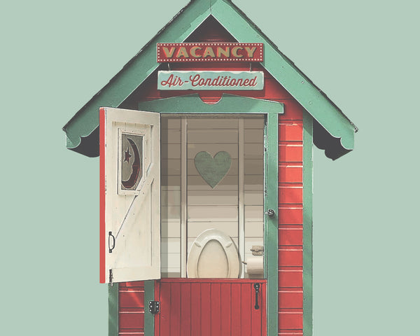 Outhouse: Vacancy wall art