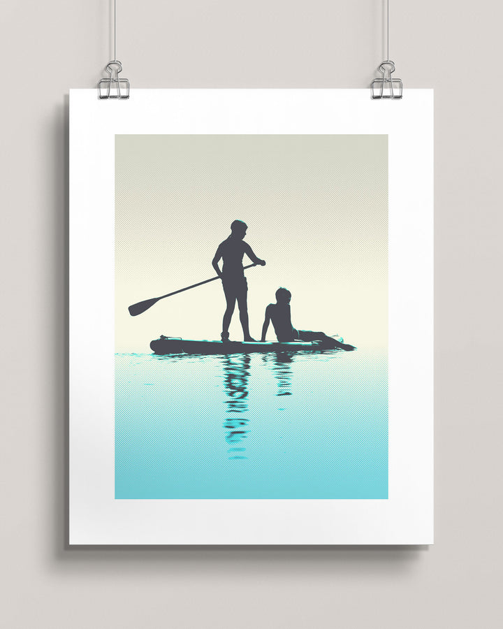 Paddle Board Pirates wall art