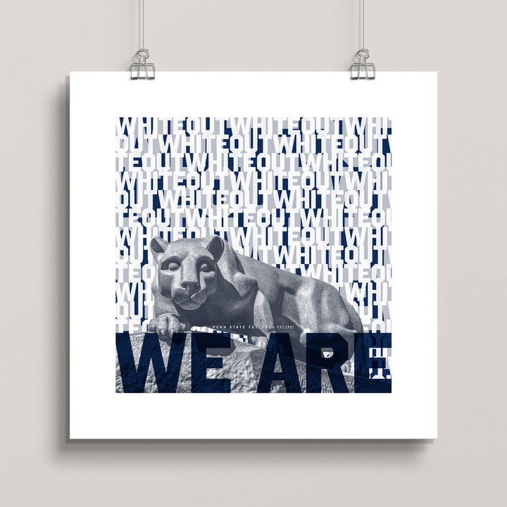 Penn State "We Are!" wall art print