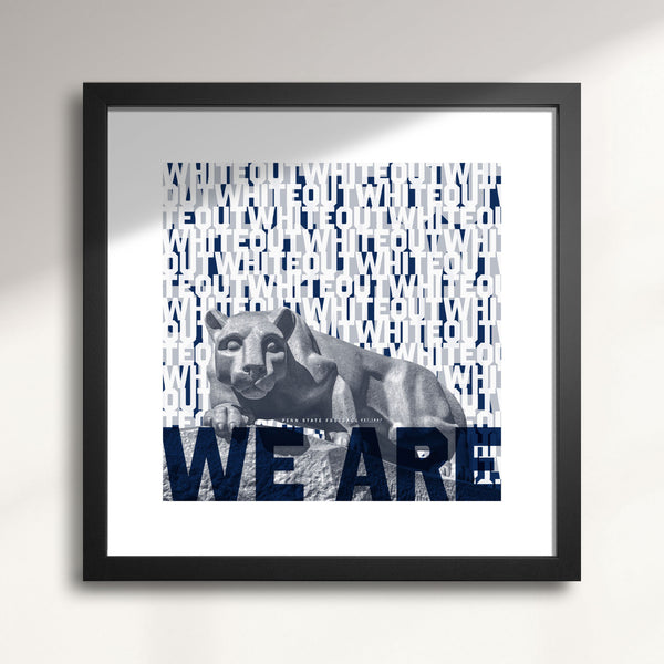 Penn State "We Are!" wall art print