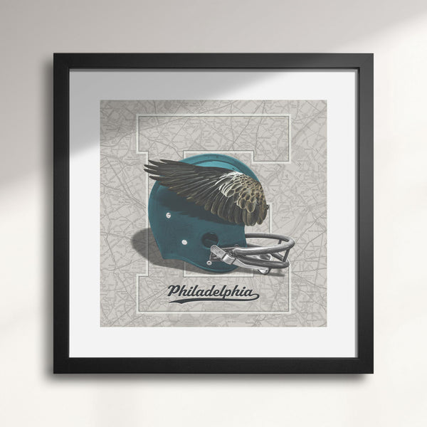 Philadelphia Eagles Vintage Football wall art print
