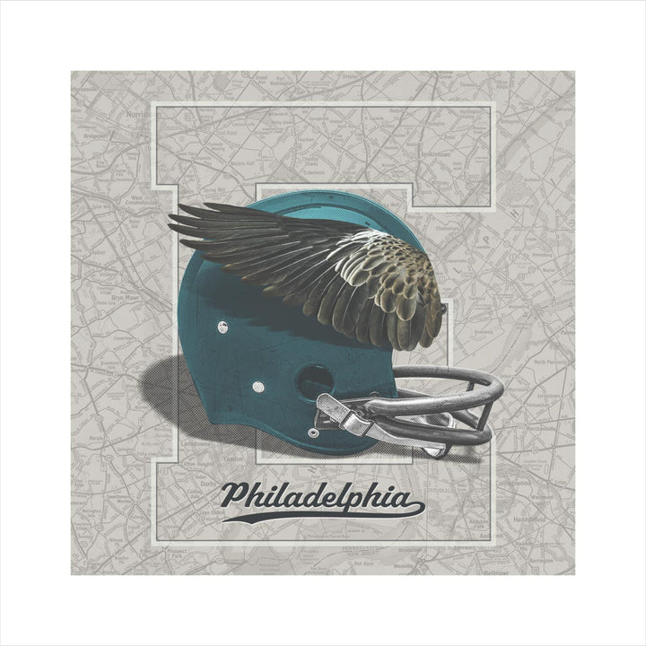 Philadelphia Eagles Vintage Football wall art print