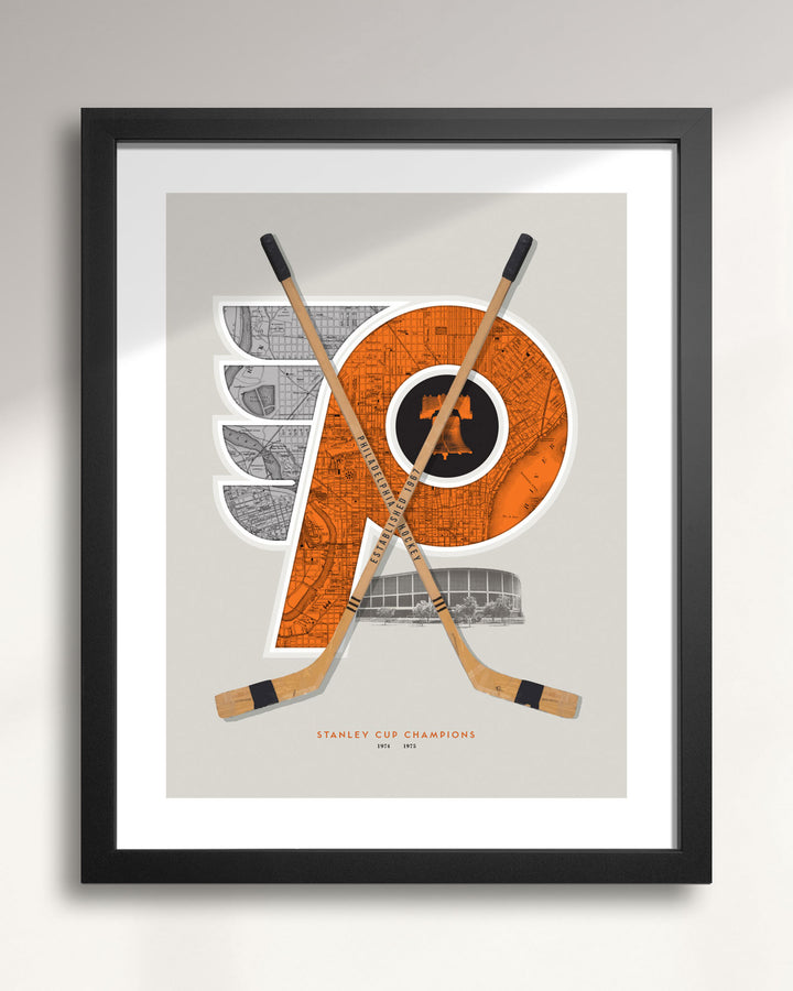 Philadelphia Flyers Vintage Hockey wall art