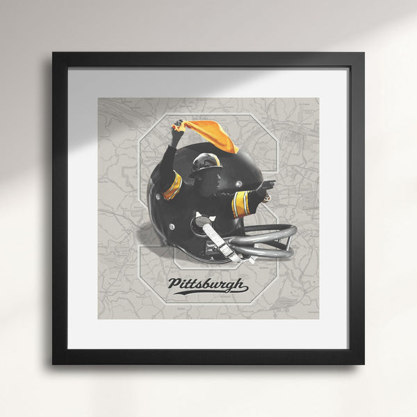 Pittsburgh Steelers Vintage Football wall art print
