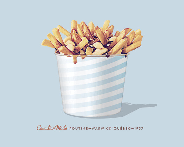 Delicious Mess! Retro Poutine wall art