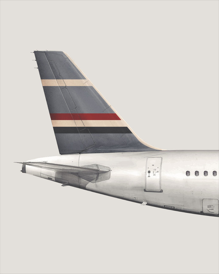 Roots Air Airbus A320 Tail Livery wall art print