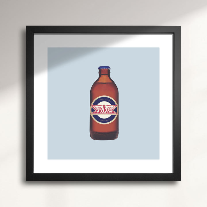 Vintage AVRO Canada Stubby Beer Bottle wall art