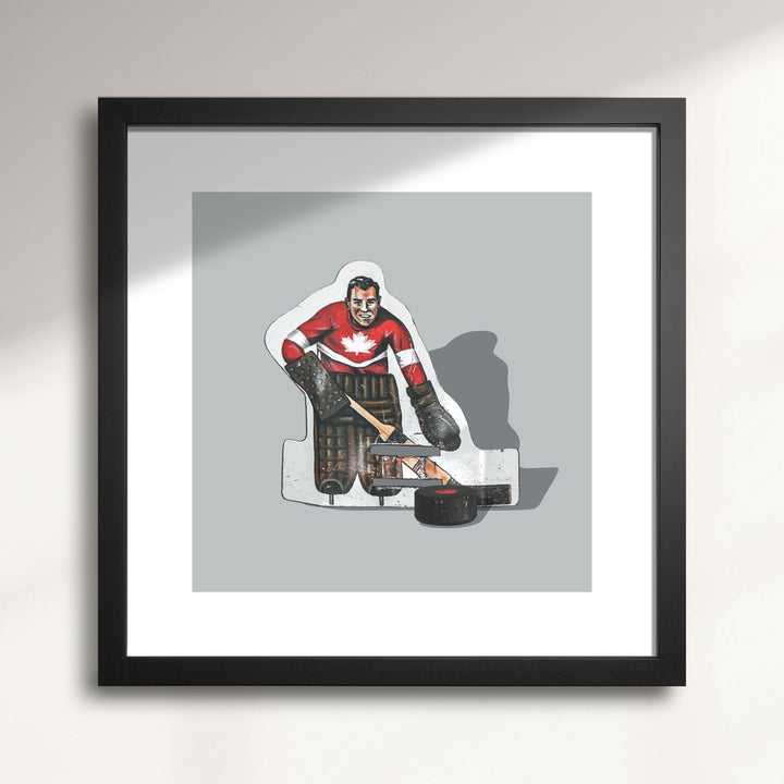 Vintage Table Hockey-Team Canada Goalie Wall Art