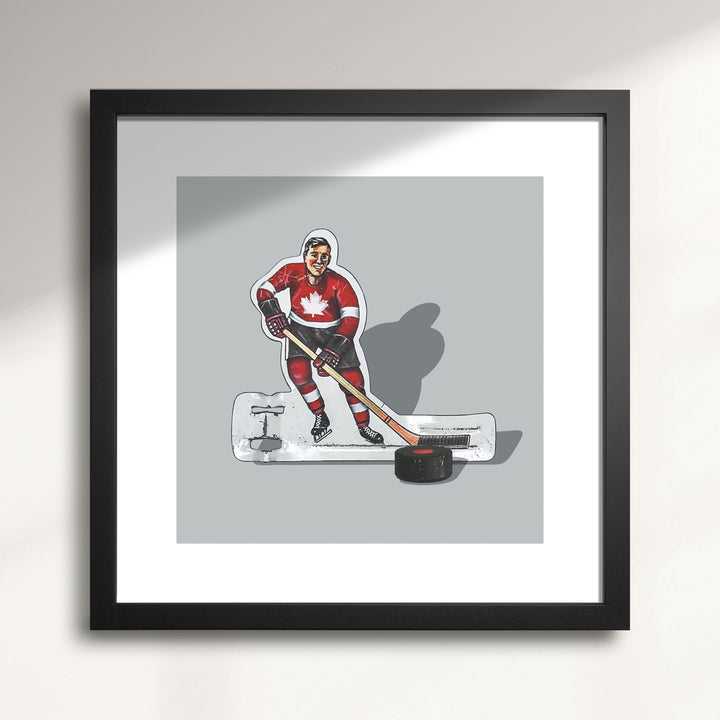 Vintage Table Hockey-Team Canada Player Wall Art
