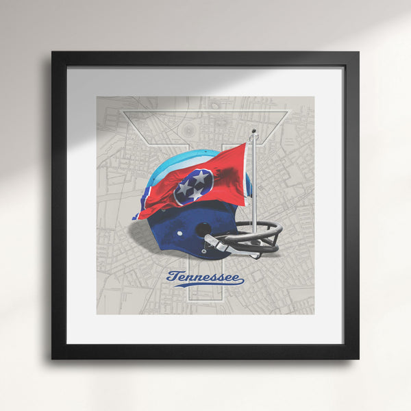 Tennessee Titans Vintage Football wall art print