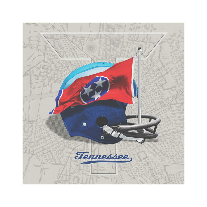 Tennessee Titans Vintage Football wall art print