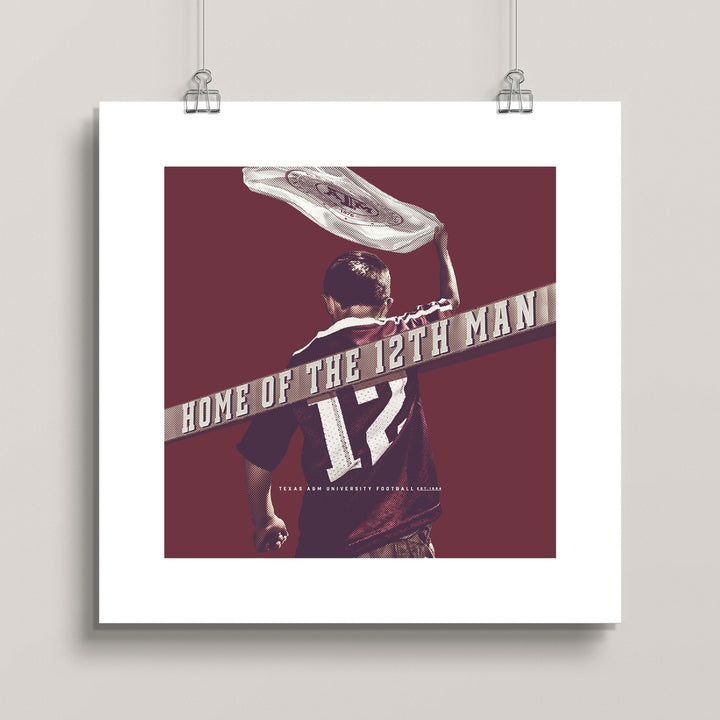 Texas A&M: Aggies 12th Man wall art