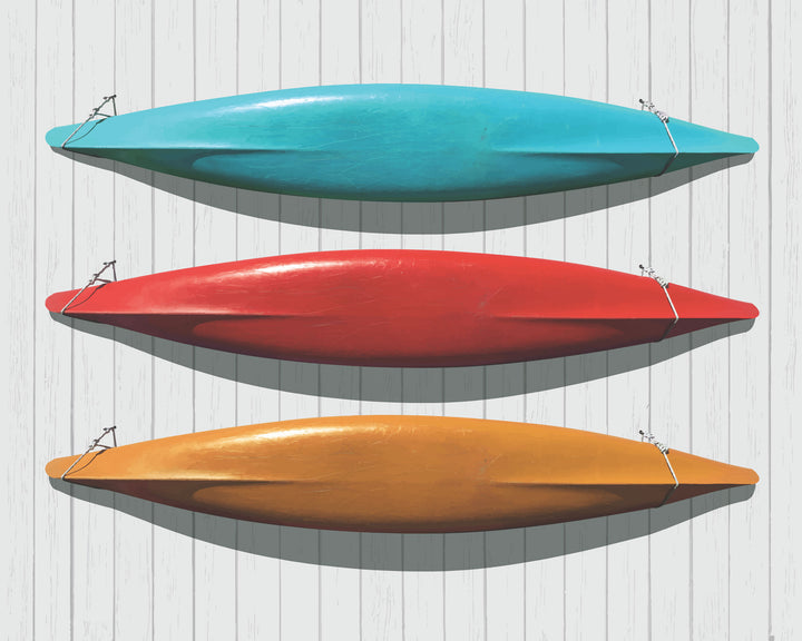 Three Canoes wall art