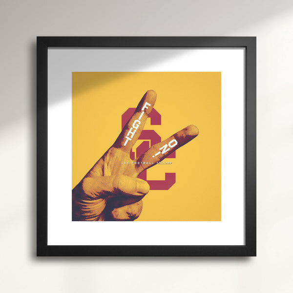 USC Trojans Fight On! wall art print