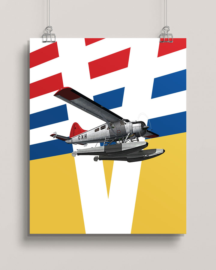 Vancouver Harbour Airport (CXH) de Havilland Beaver wall art print