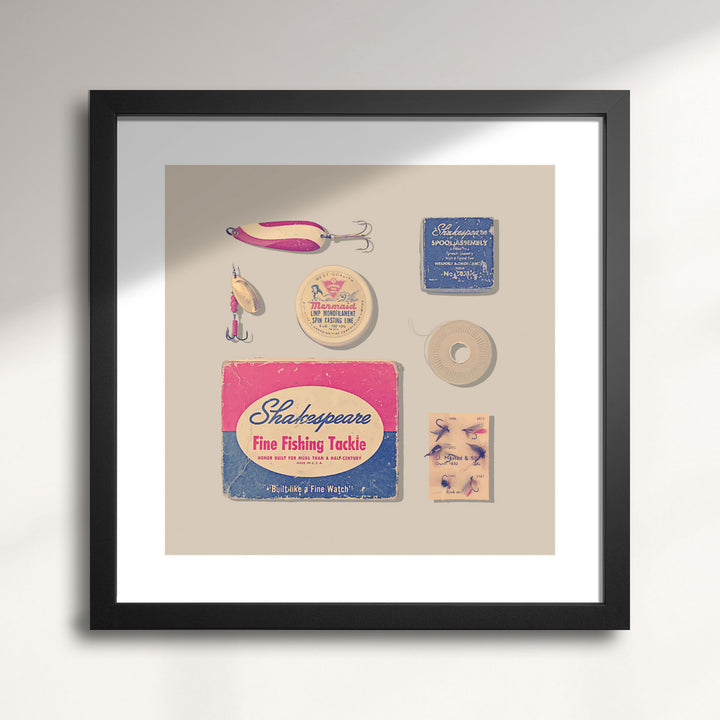Vintage Fishing Tackle wall art