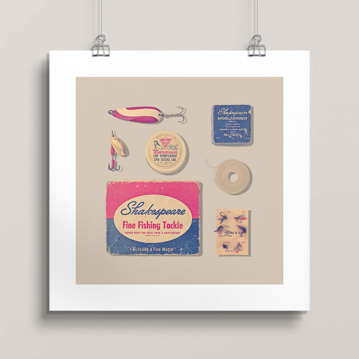 Vintage Fishing Tackle wall art