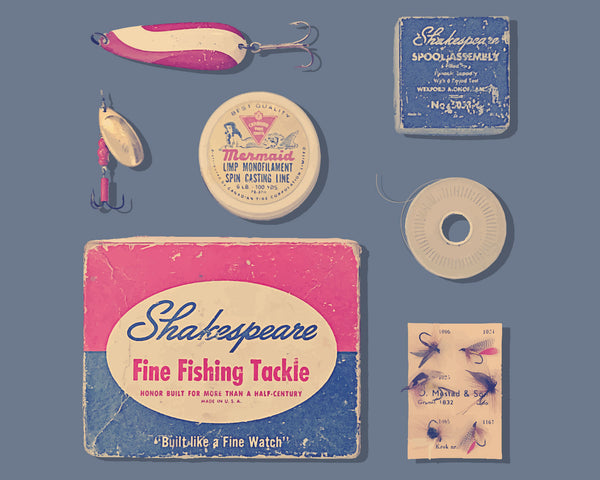 Vintage Fishing Tackle wall art