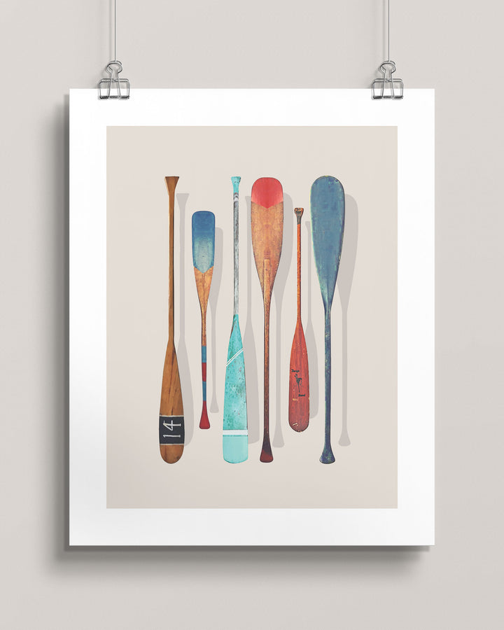 Vintage Paddle Designs wall art