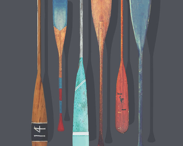 Vintage Paddle Designs wall art